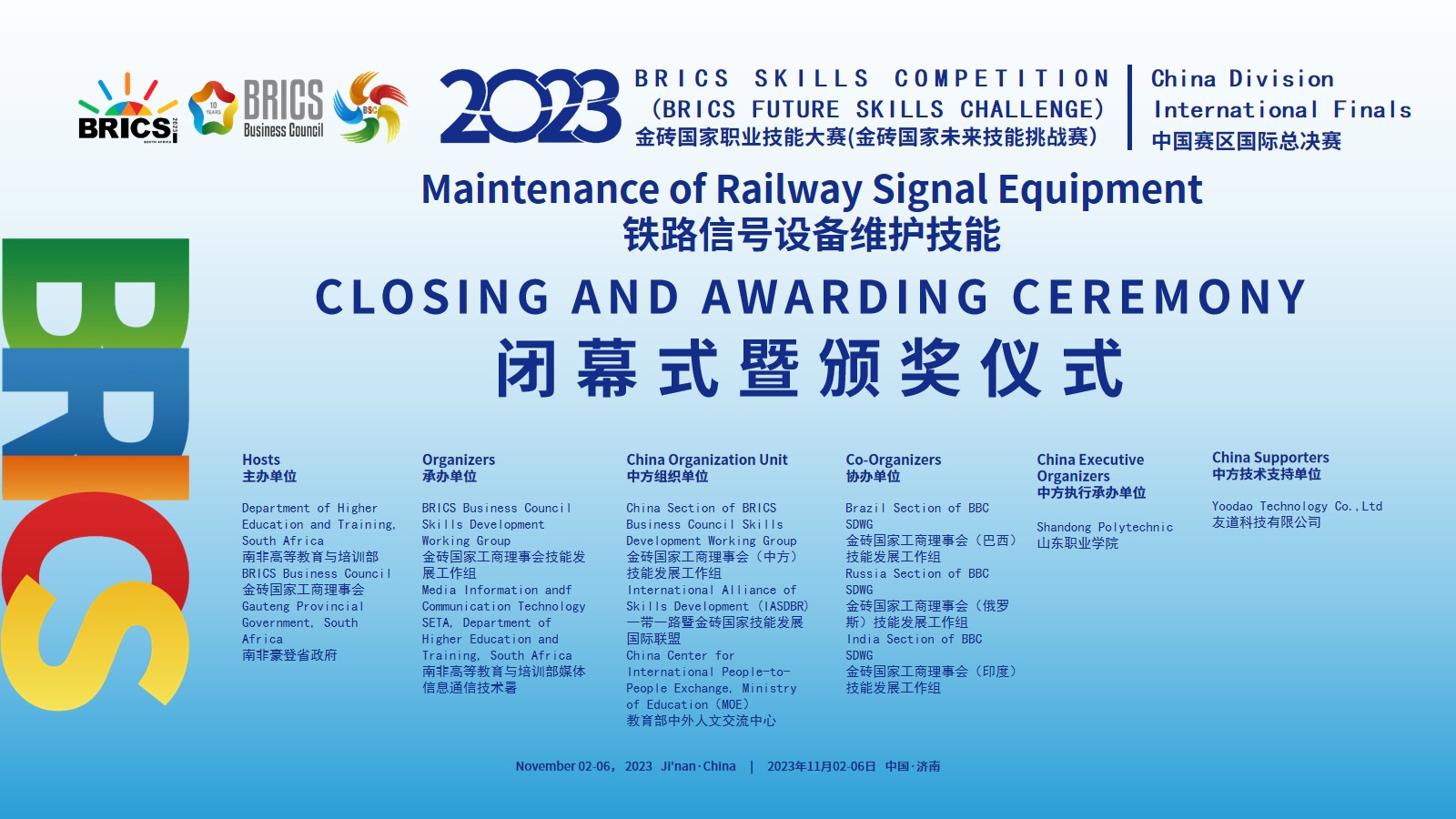 技術(shù)賦能 | 2023金磚國家職業(yè)技能大賽鐵路信號設備維護技能賽項國際總決賽圓滿落幕！