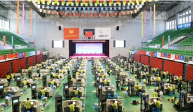 2019年全國職業(yè)院校技能大賽高職組“智聯(lián)友道杯” 軌道交通信號控制系統(tǒng)設計與應用賽項競賽現(xiàn)場